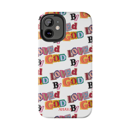 "Loved by God" white Phone Case