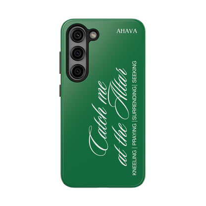 "Catch Me at the Altar" Green Phone Case