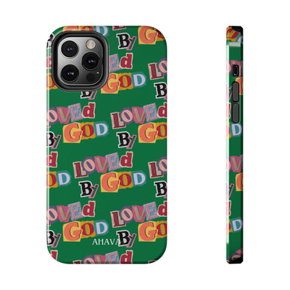 "Loved by God" Green Phone Case