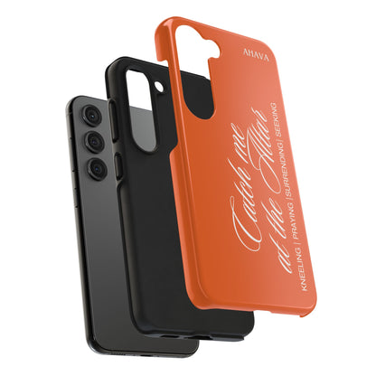 "Catch Me at the Altar" Orange Phone Case