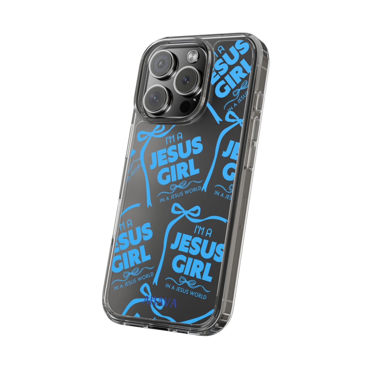 I'm a Jesus Girl Blue Case -Clear