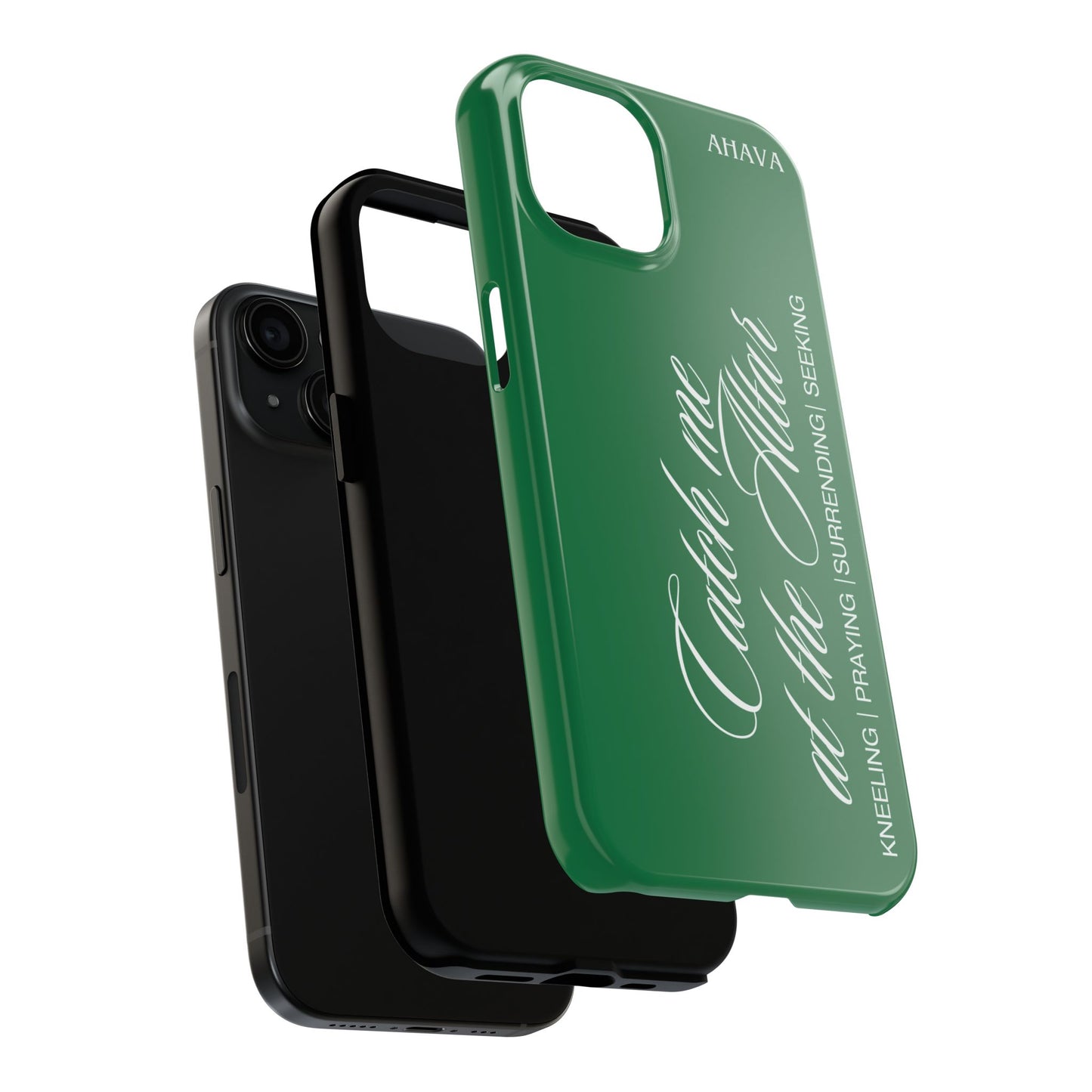 "Catch Me at the Altar" Green Phone Case