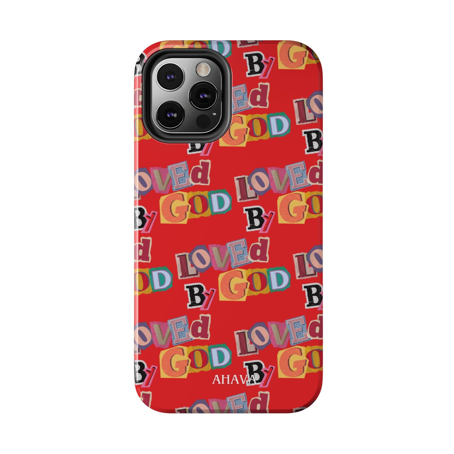 "Loved by God" Red Phone Case