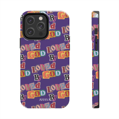 "Loved by God" Purple Phone Case