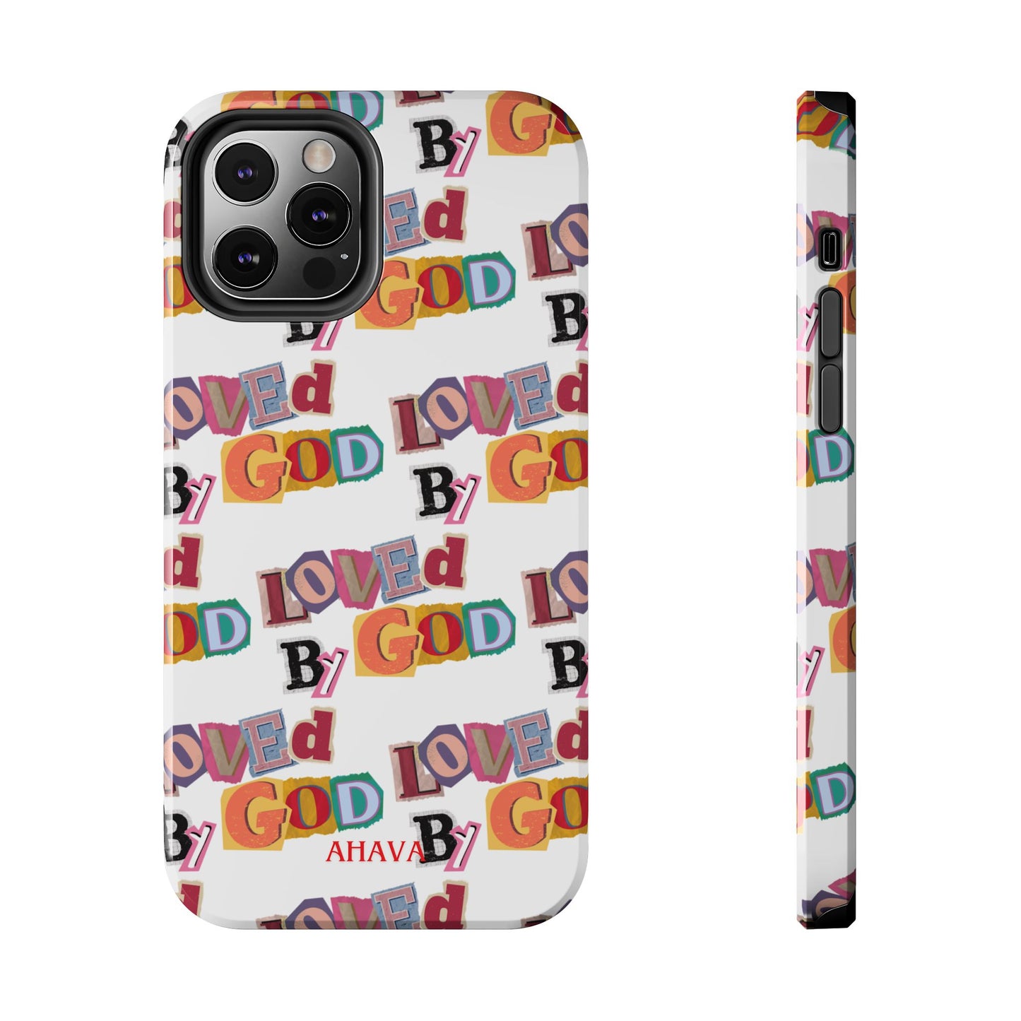 "Loved by God" white Phone Case