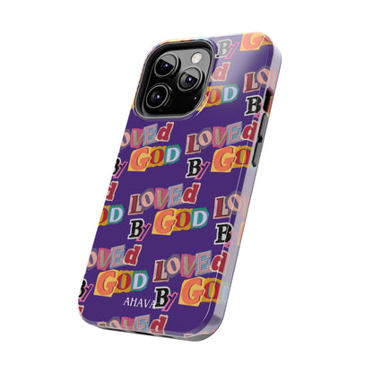 "Loved by God" Purple Phone Case