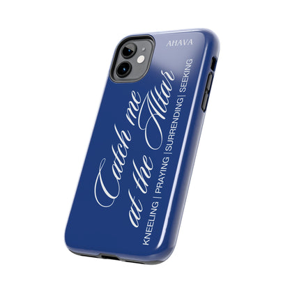 "Catch Me at the Altar" Blue Phone Case