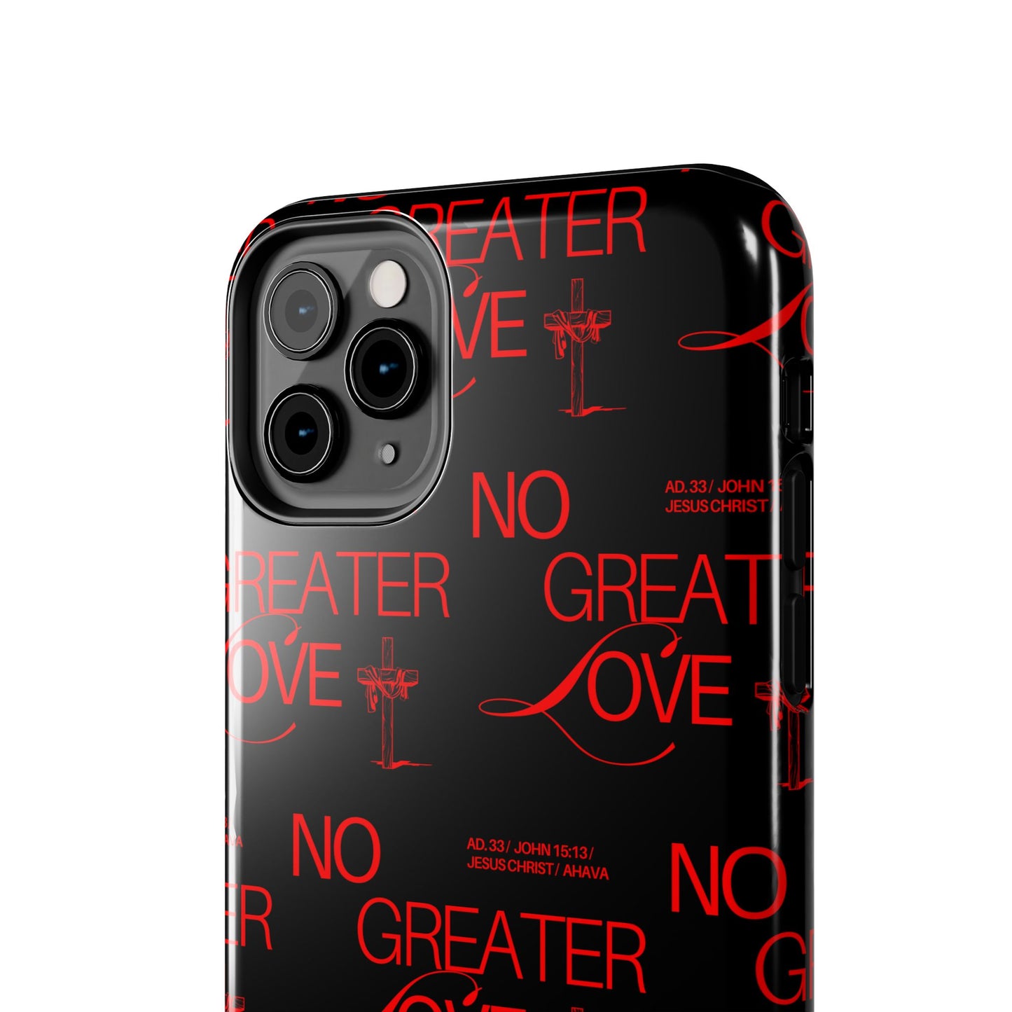 "No Greater Love" Red Phone Case