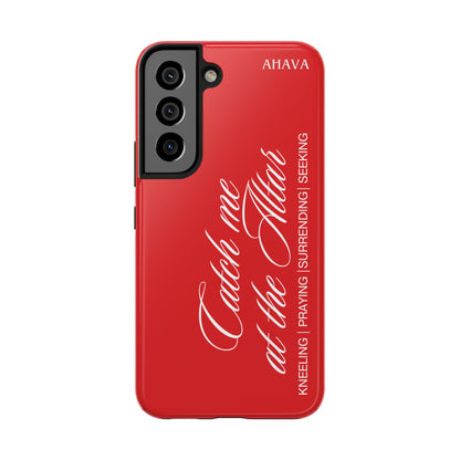"Catch Me at the Altar" Red Phone Case