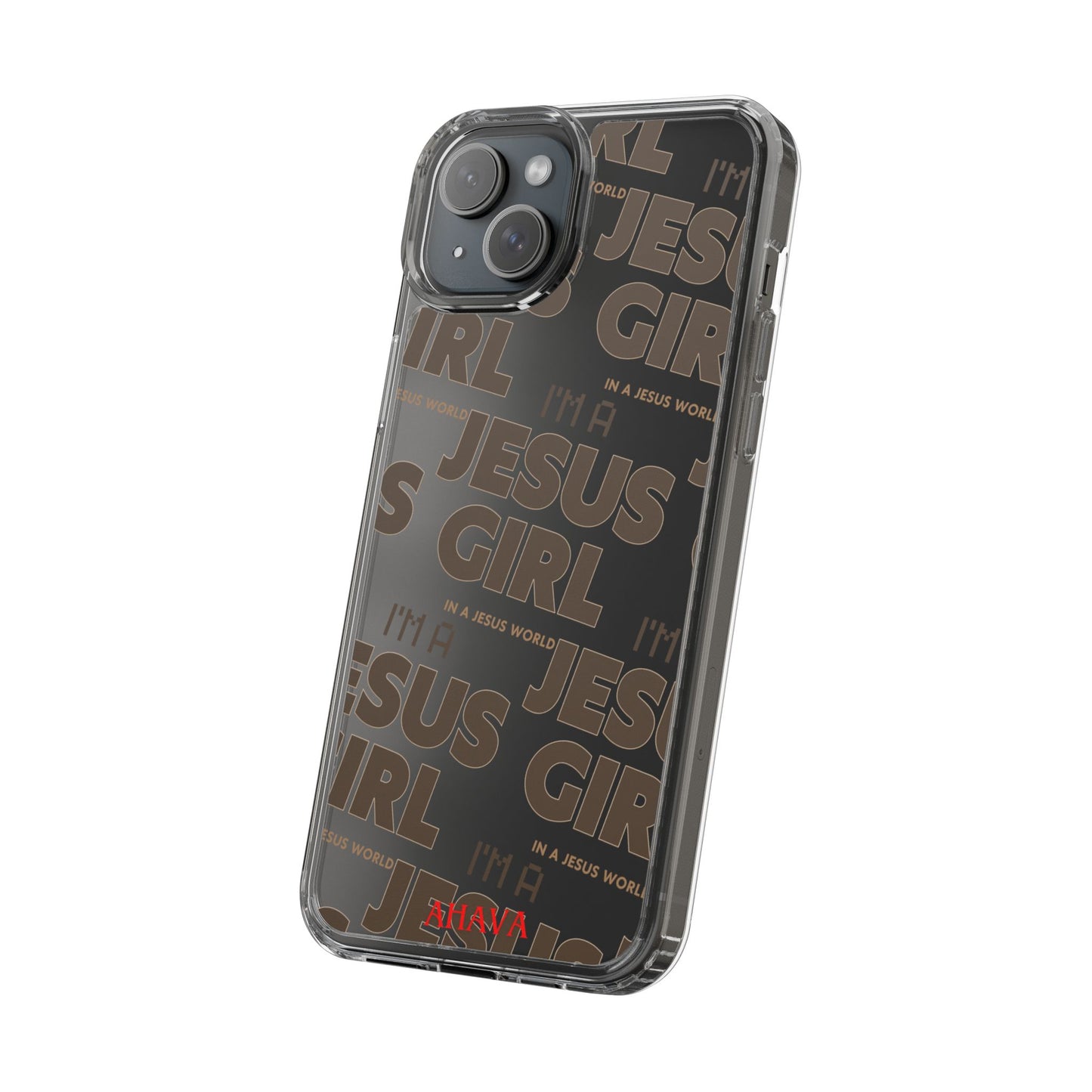 I'm a Jesus Girl Brown Case -Clear