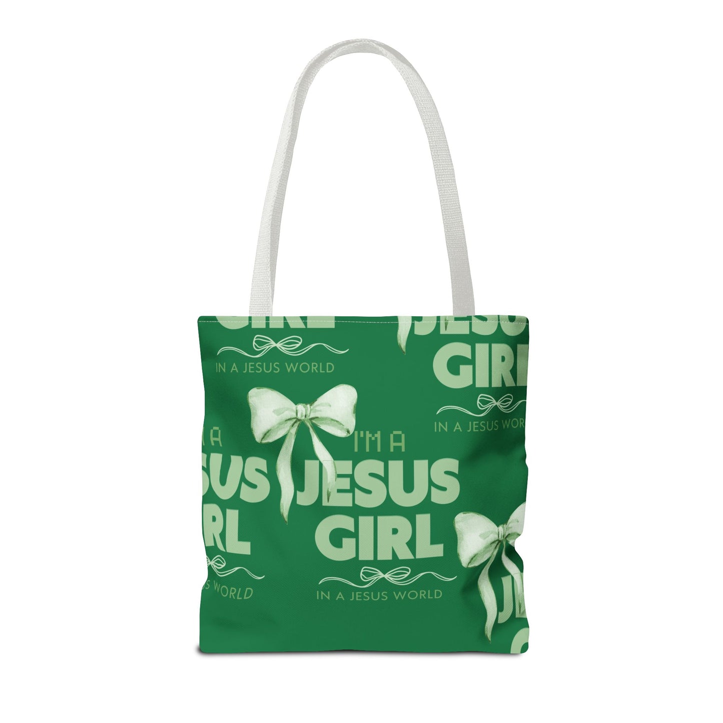 I'm a Jesus Girl Tote Bag - Green