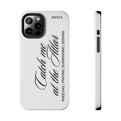 "Catch Me at the Altar" White Phone Case