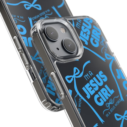 I'm a Jesus Girl Blue Case -Clear