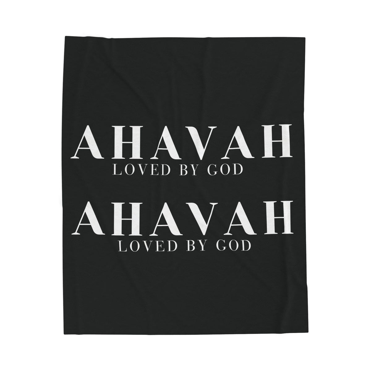 Ahavah Signature Blanket – Black