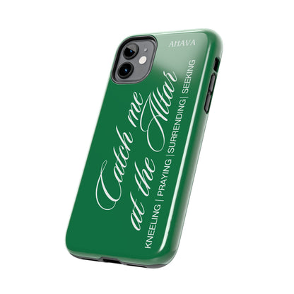 "Catch Me at the Altar" Green Phone Case