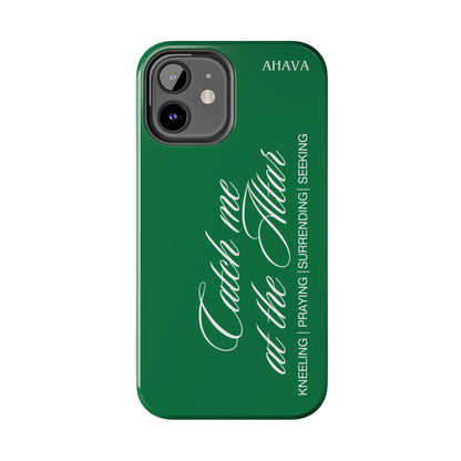"Catch Me at the Altar" Green Phone Case