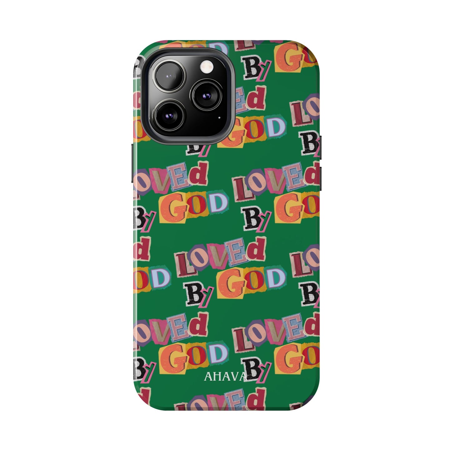 "Loved by God" Green Phone Case