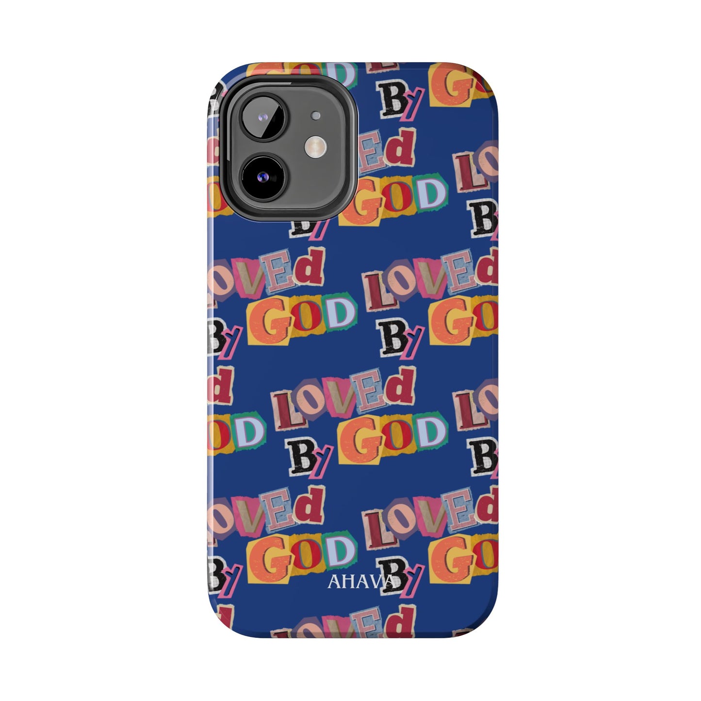 "Loved by God" Blue Phone Case