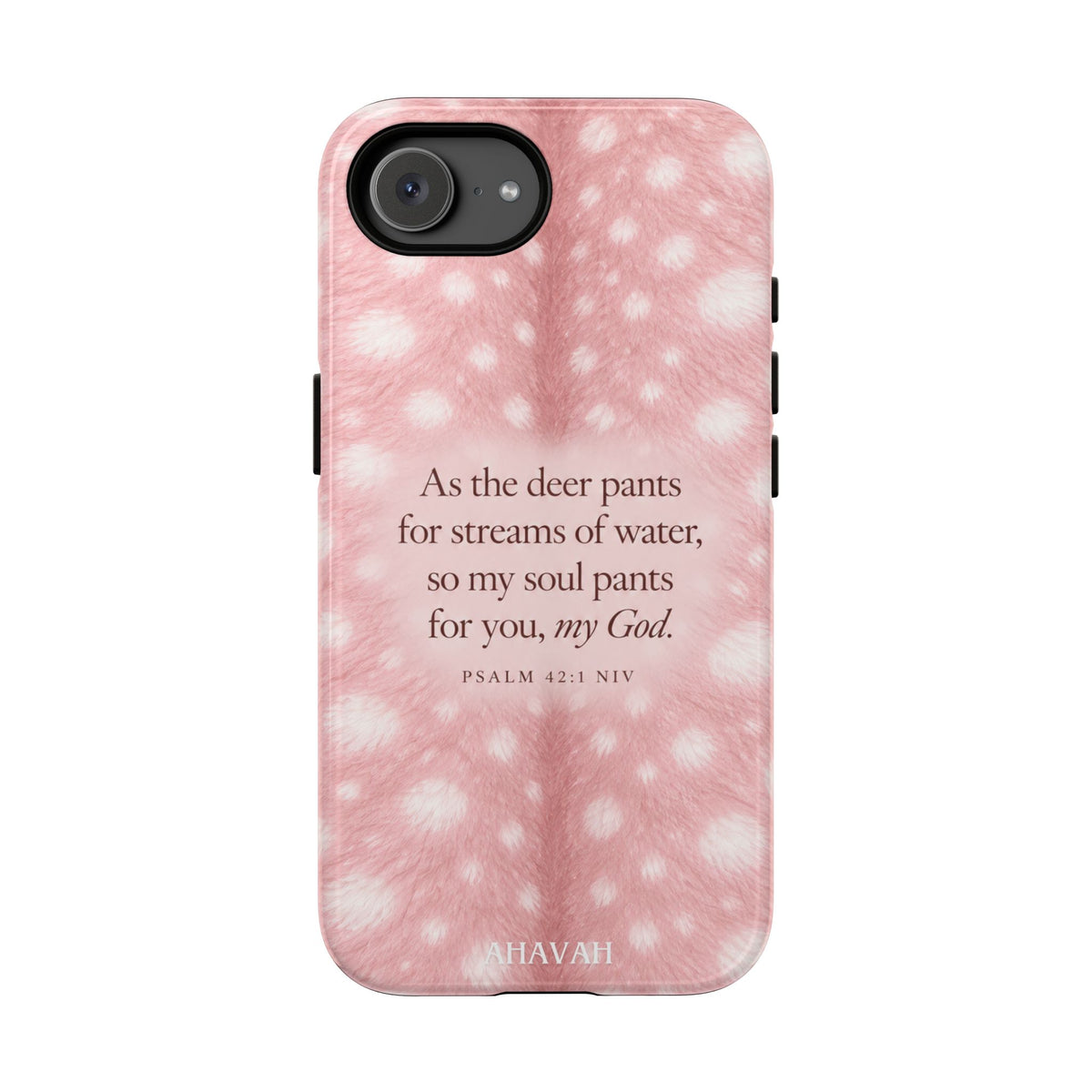 Psalm 42:1 Blush Pink Fawn Phone Case