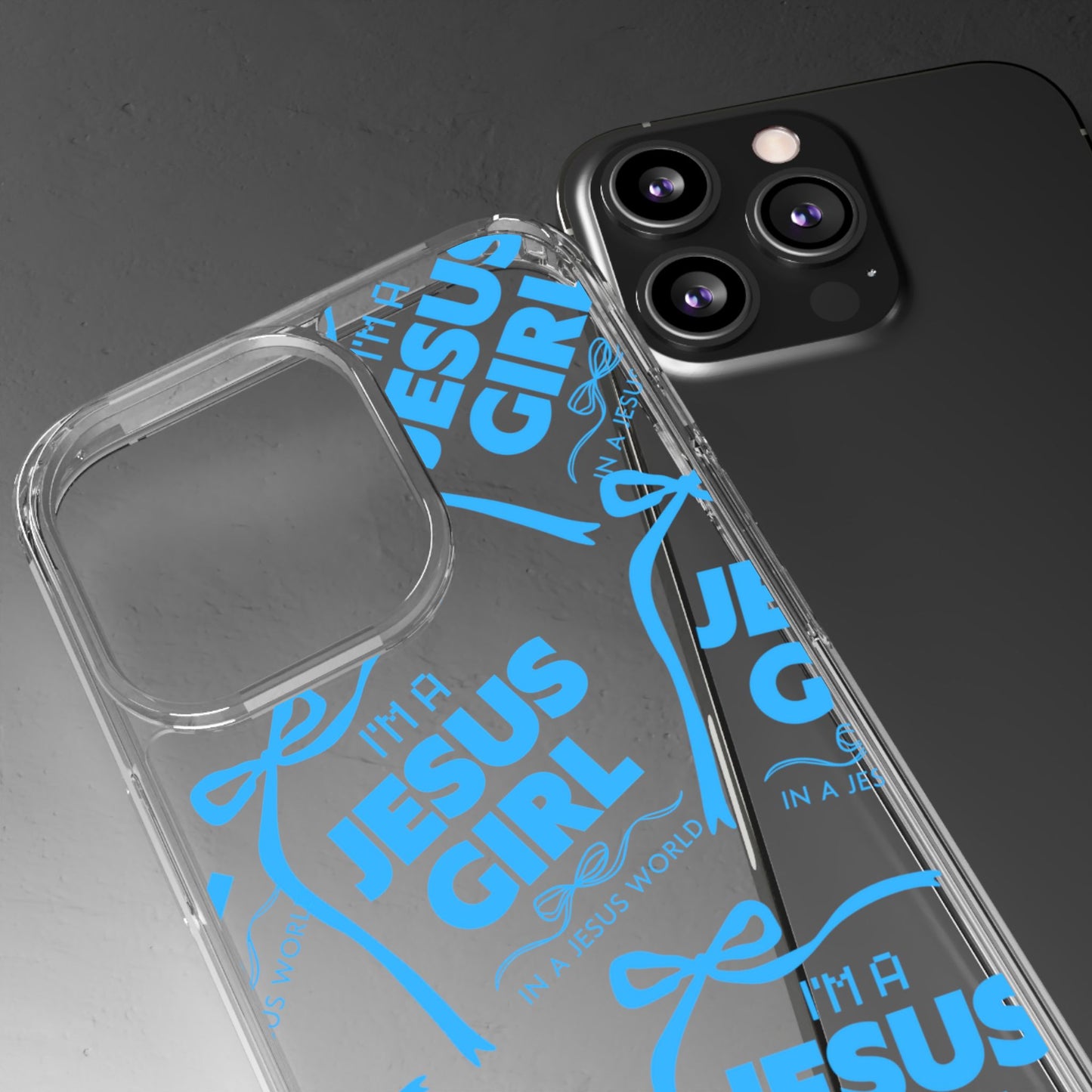 I'm a Jesus Girl Blue Case -Clear