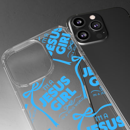 I'm a Jesus Girl Blue Case -Clear
