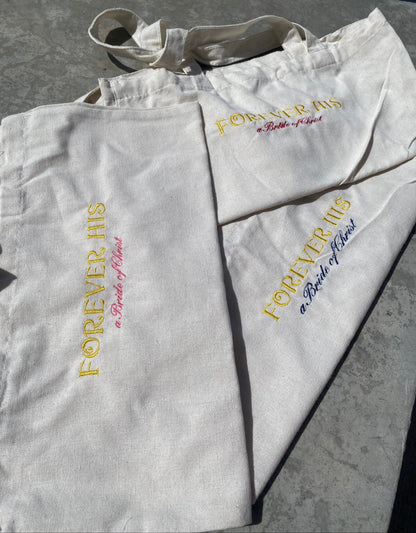 Forever His tote bags