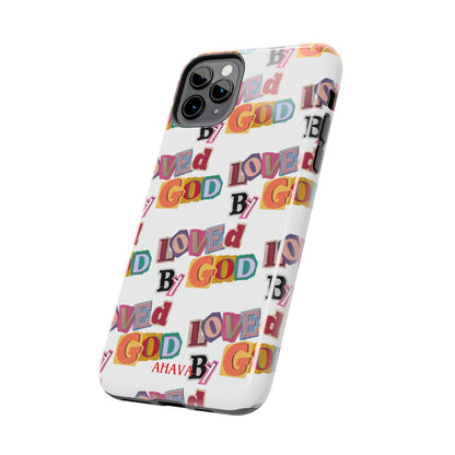 "Loved by God" white Phone Case