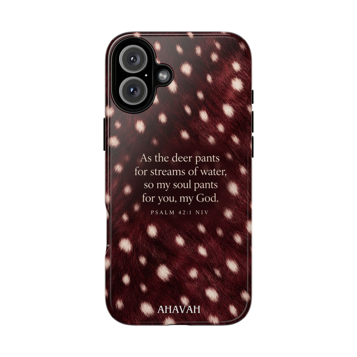 Psalm 42:1 Anointed Wine Fawn Phone Case