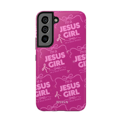 I'm a Jesus Girl Phone Case - Pink