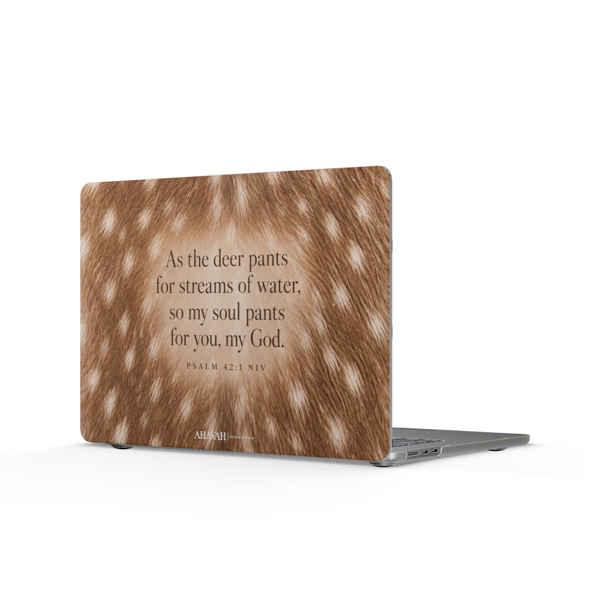Psalm 42:1 Natural Fawn MacBook Case | As the Deer Pants