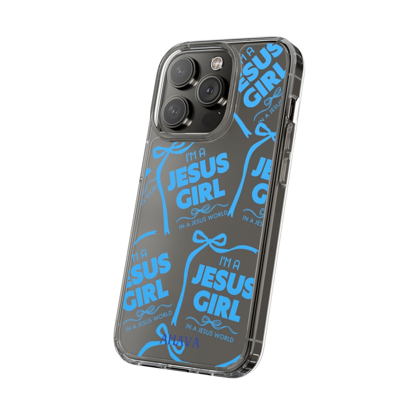 I'm a Jesus Girl Blue Case -Clear