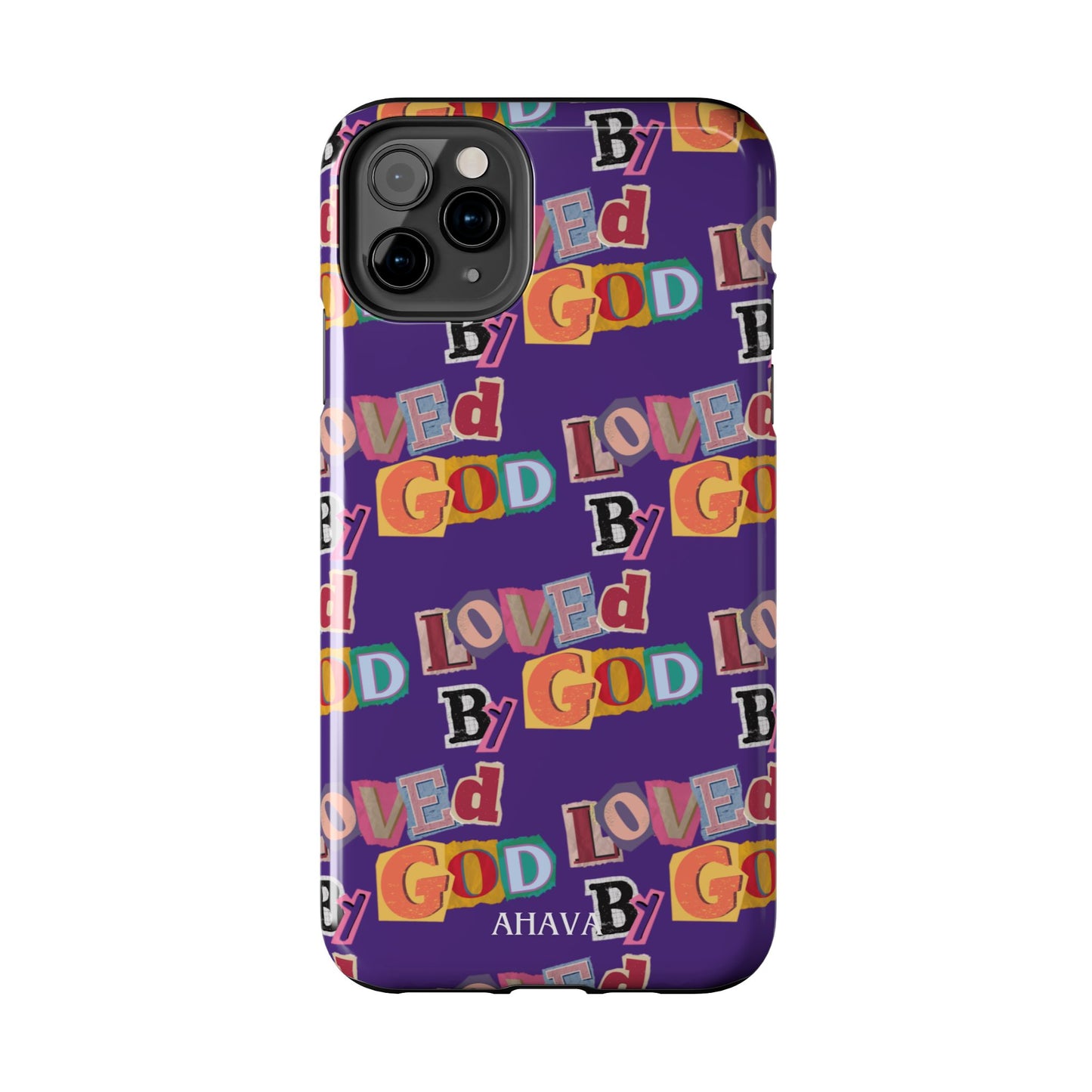 "Loved by God" Purple Phone Case