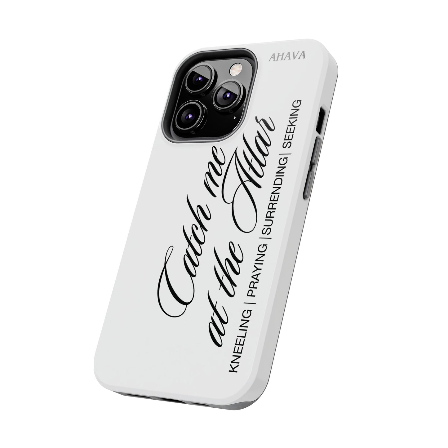 "Catch Me at the Altar" White Phone Case