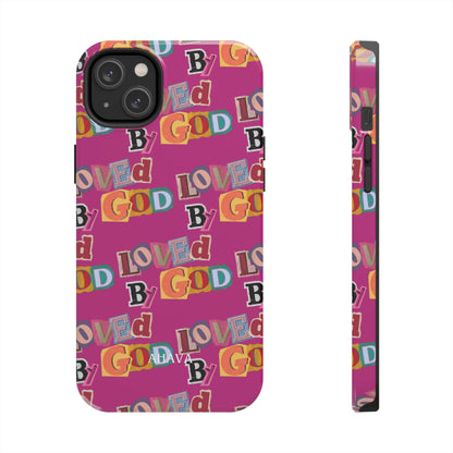 "Loved by God" Pink Phone Case