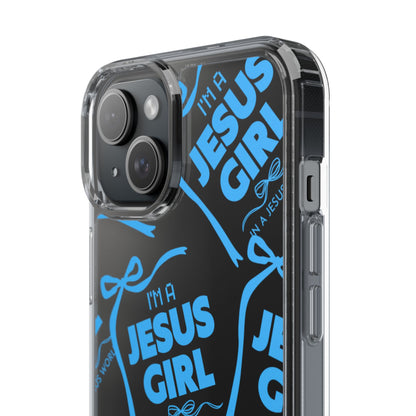 I'm a Jesus Girl Blue Case -Clear