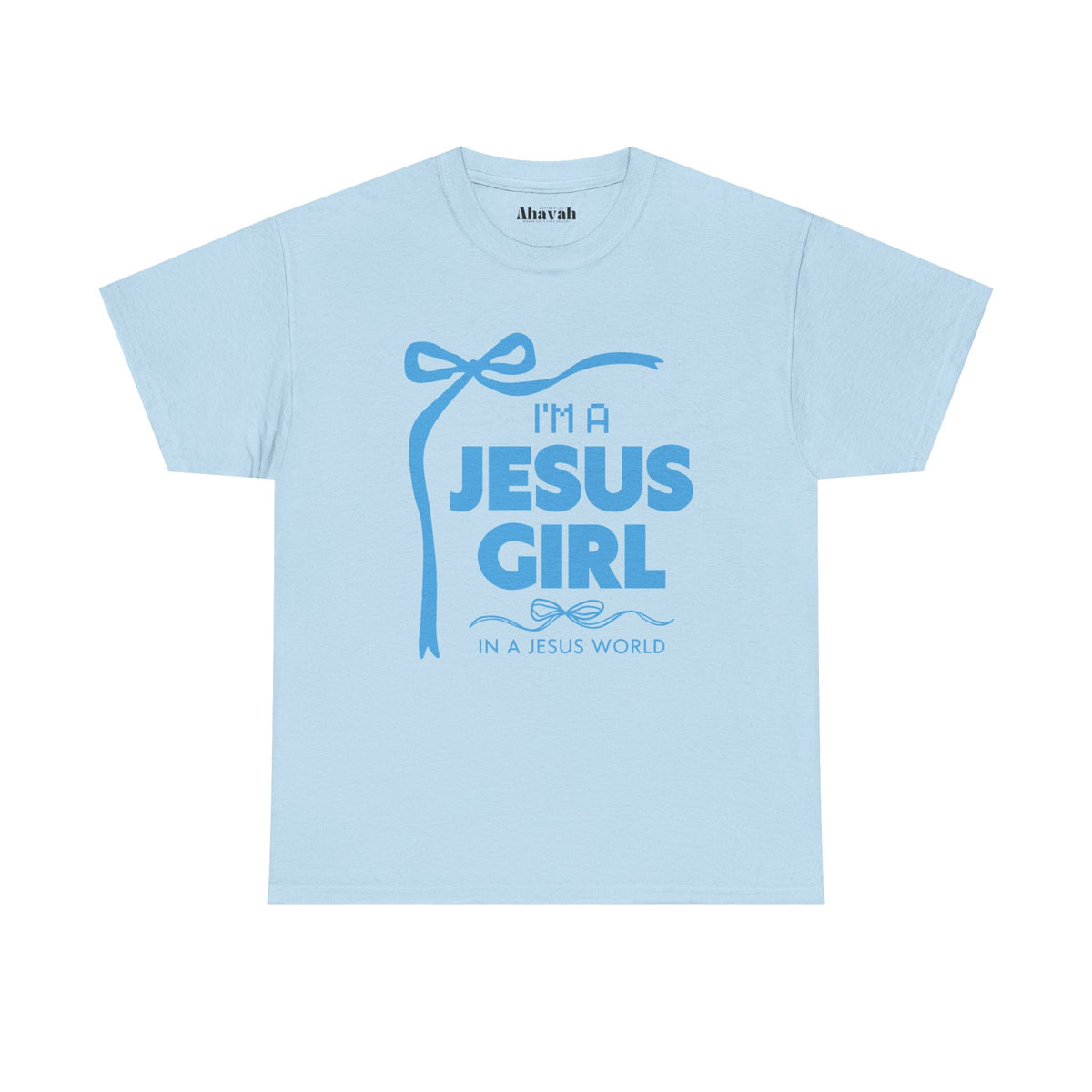 Jesus girl in a Jesus World Tee