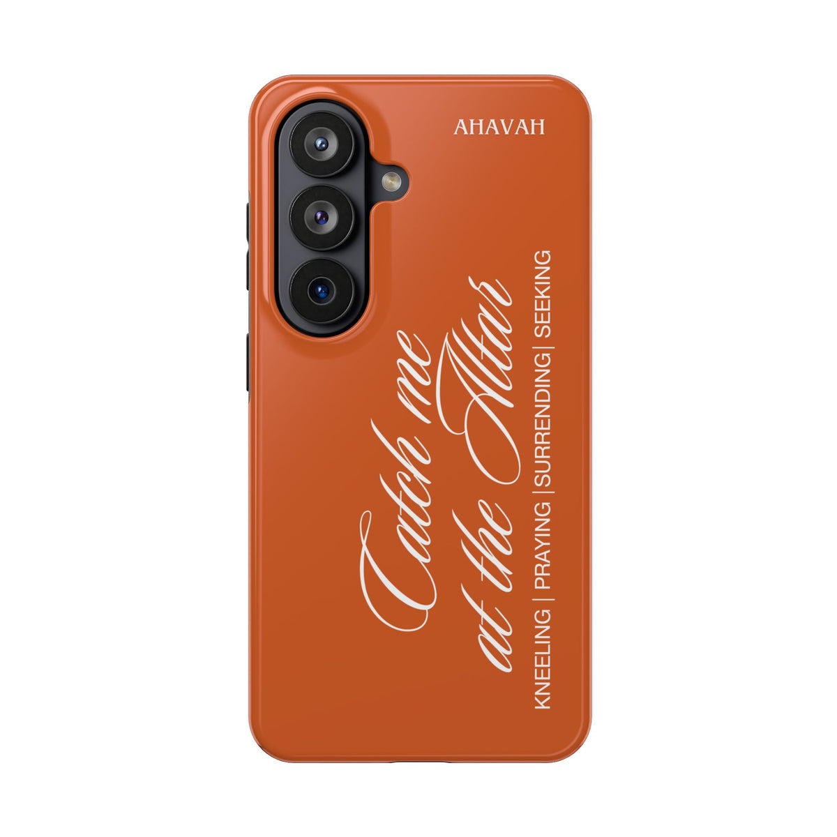 Catch Me at the Altar Phone Case | Ember orange
