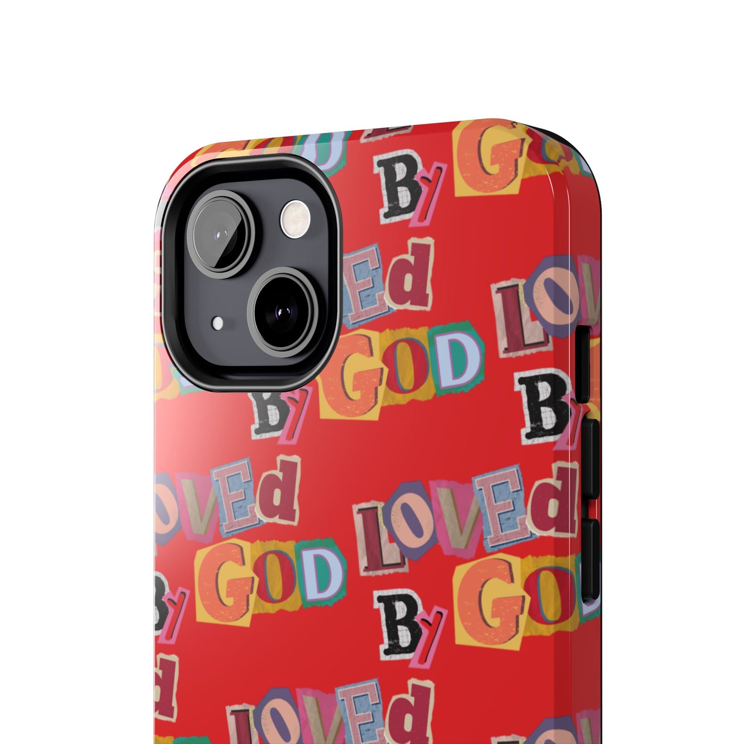 "Loved by God" Red Phone Case