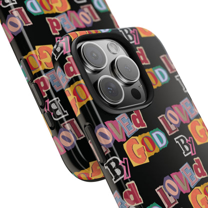 "Loved by God" Black Phone Case