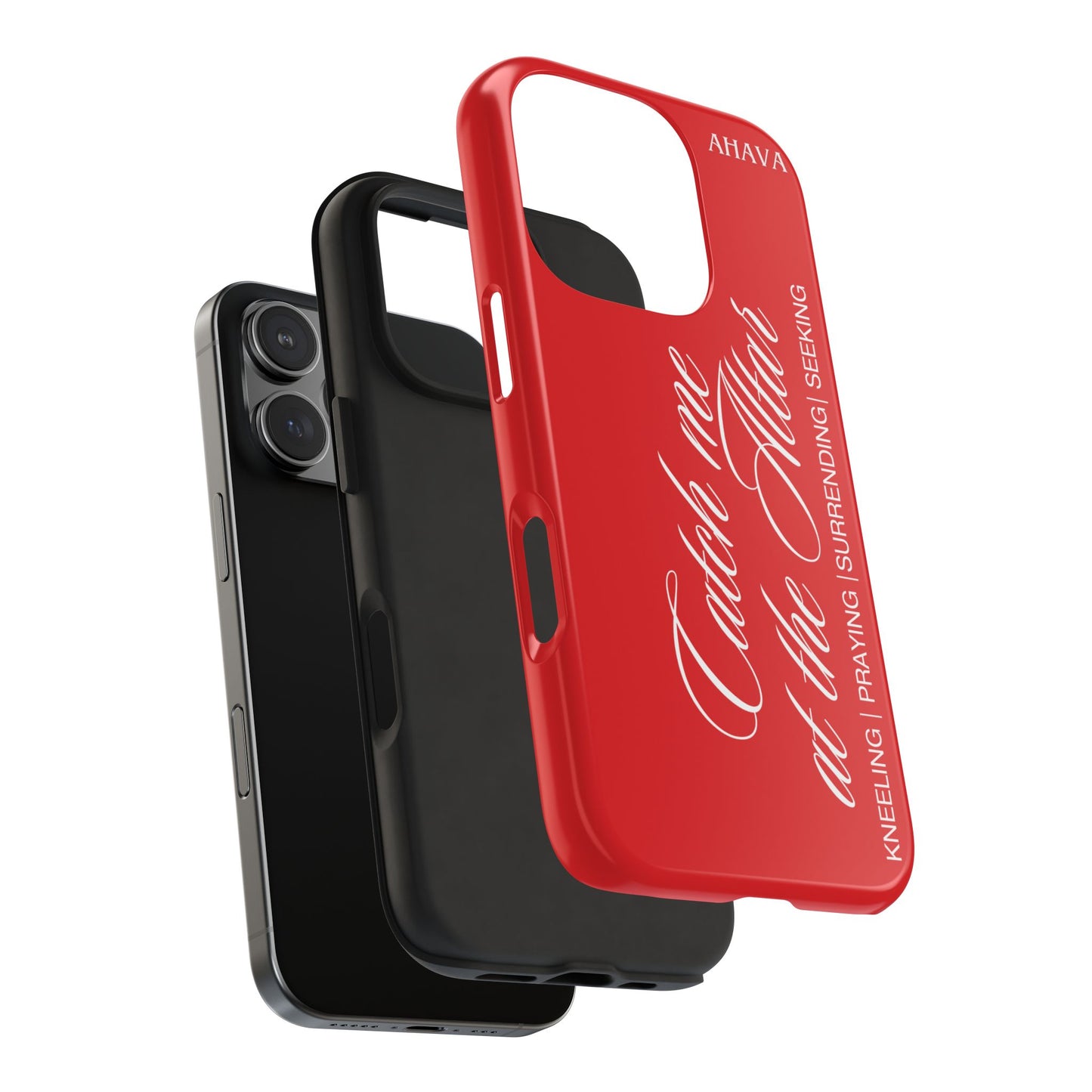 "Catch Me at the Altar" Red Phone Case