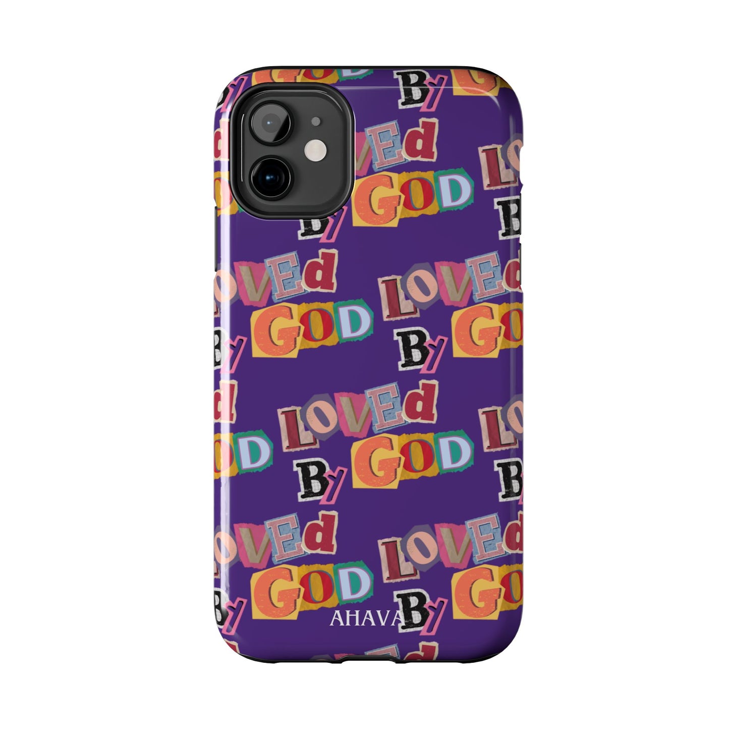 "Loved by God" Purple Phone Case