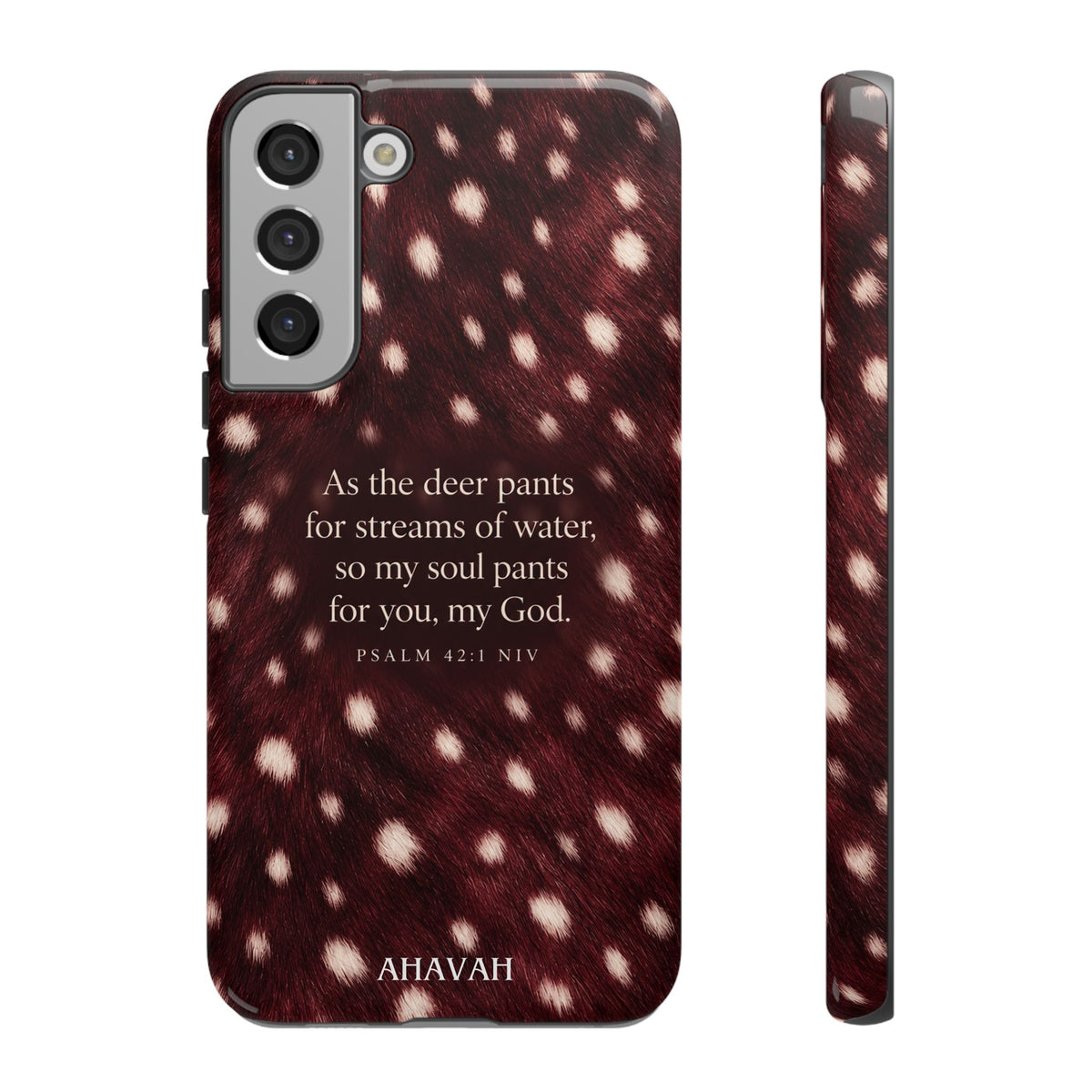 Psalm 42:1 Anointed Wine Fawn Phone Case