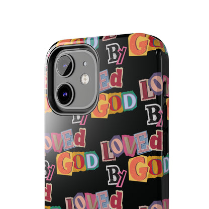 "Loved by God" Black Phone Case