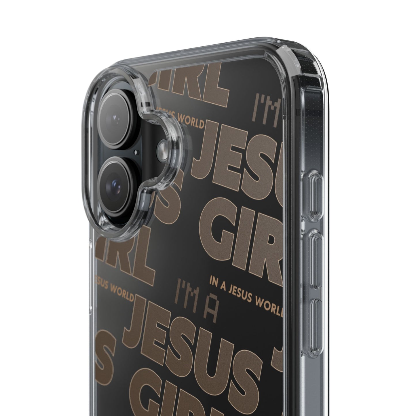 I'm a Jesus Girl Brown Case -Clear