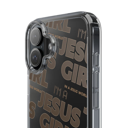 I'm a Jesus Girl Brown Case -Clear