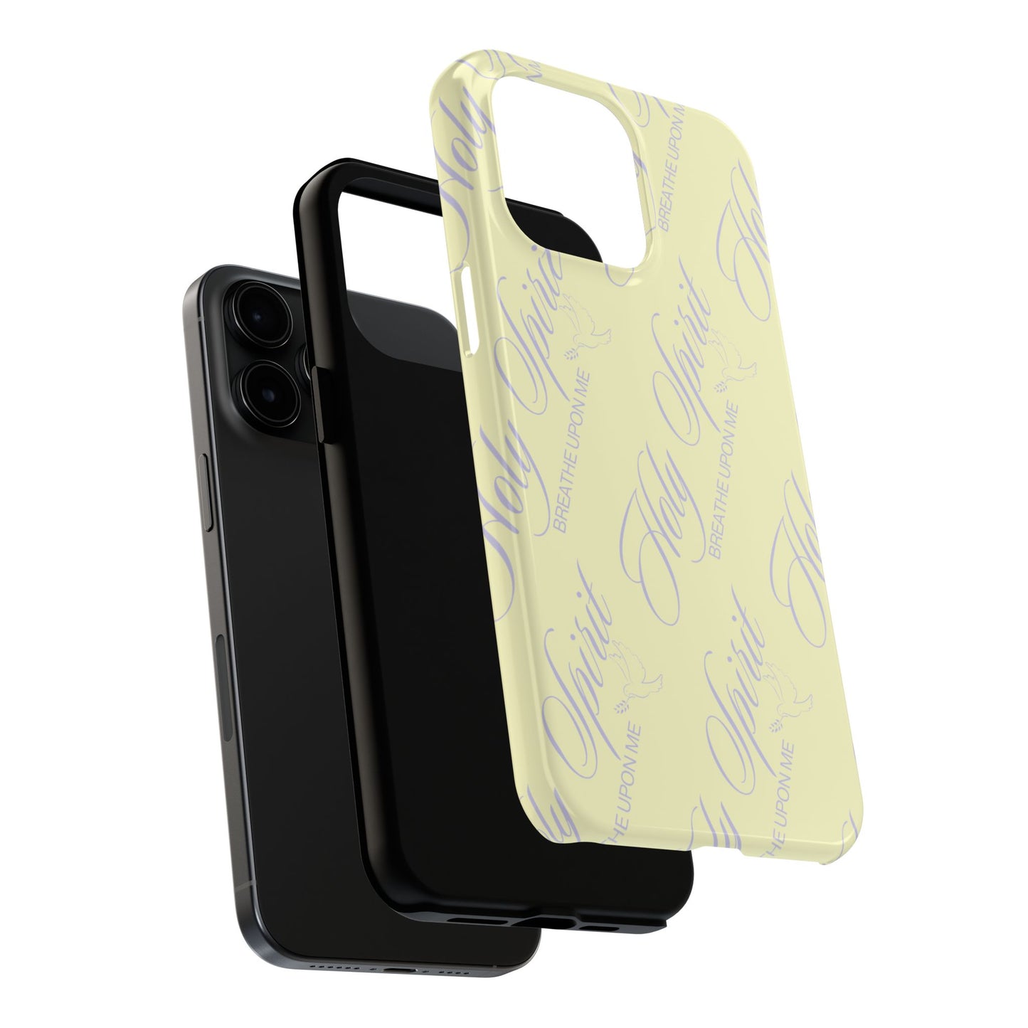 "Holy Spirit, Breathe Upon me" Buttercream Phone Case