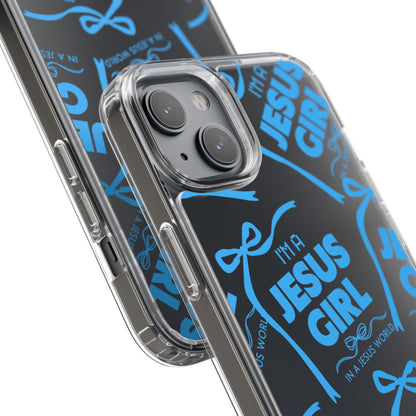 I'm a Jesus Girl Blue Case -Clear