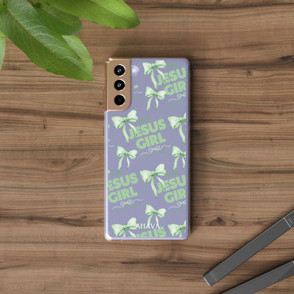 I'm a Jesus Girl Green Case -Clear