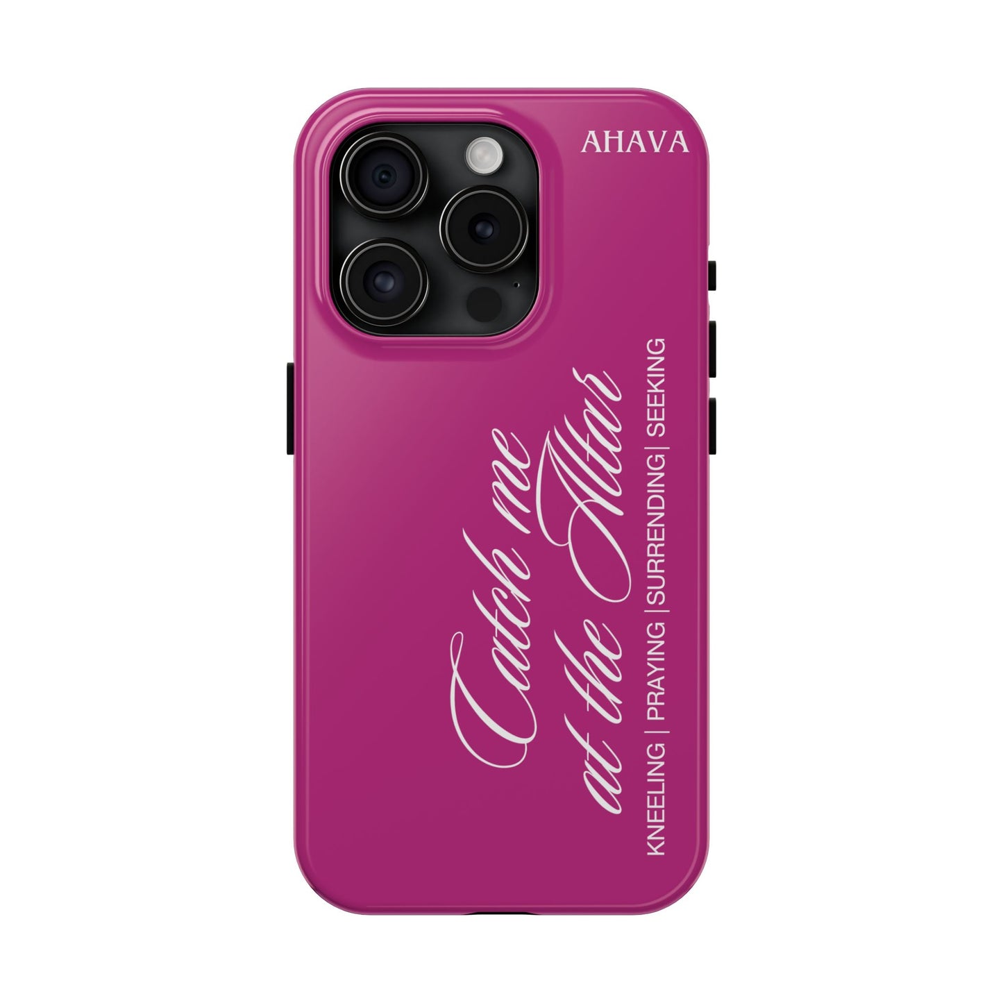 "Catch Me at the Altar" Pink Phone Case
