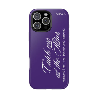 "Catch Me at the Altar" Purple Phone Case